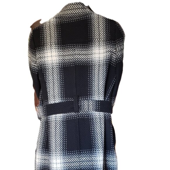 Point Zero Houndstooth Black & White Plaid Jacket size large - Picture 5 of 10